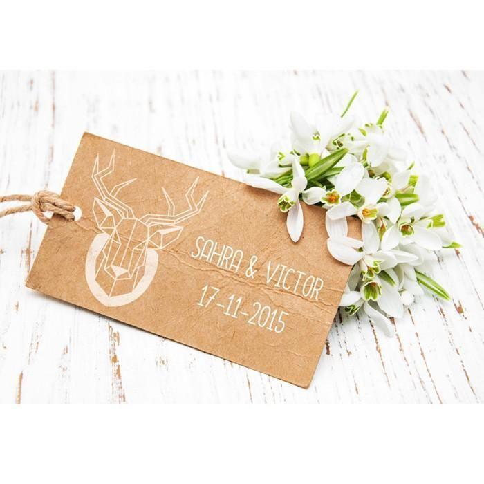 Tampon en bois Tête de cerf