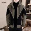 Men's 2023 Autumn/Winter Color Block Casual Fashion Jacket