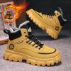 Men Winter Warm Fleece Lined Thick Sole High Top Casual Work Boots
