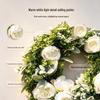 Spring Faux Peony & Eucalyptus Wreath for Home, Front Door, Kitchen, Living Room, Bedroom & Outdoor Decor