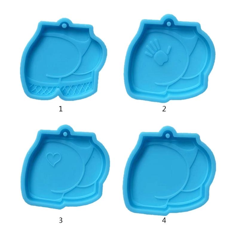 Cute Butt Shape Dangler Casting Silicone Mould Handmade Craft Gift for Family Various Beautiful Decorations Durable