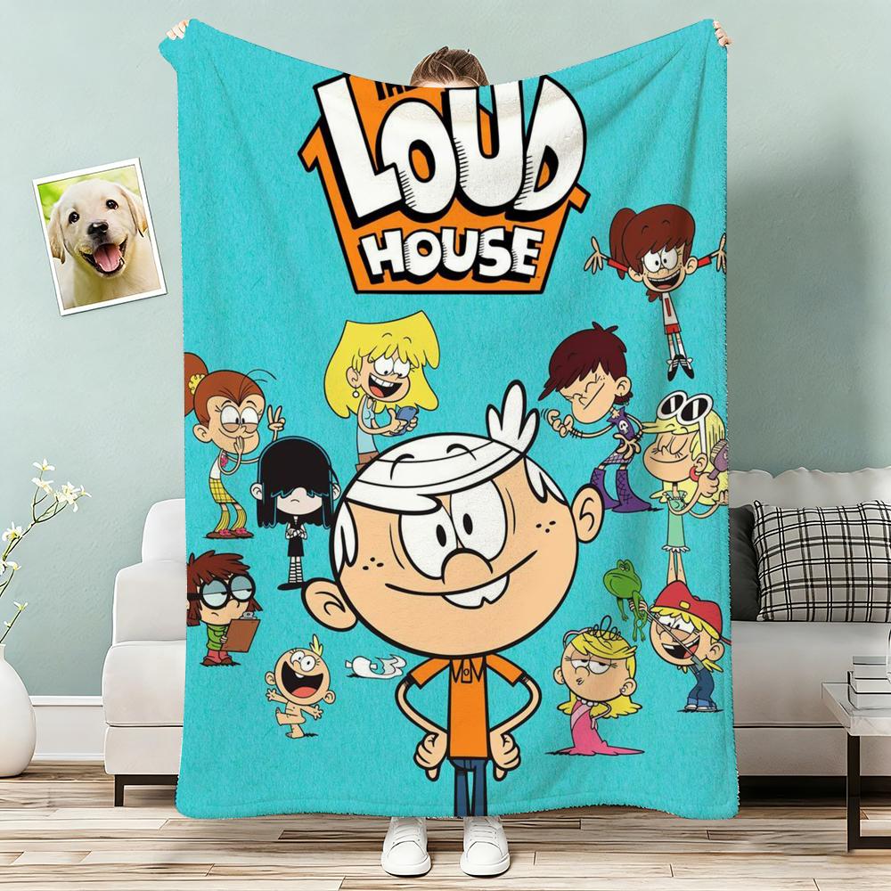 The Loud House Throw Lightweight 240g Flannel Blanket Soft Skin-friendly for Summer Cooling 80x120cm(31x47inch)