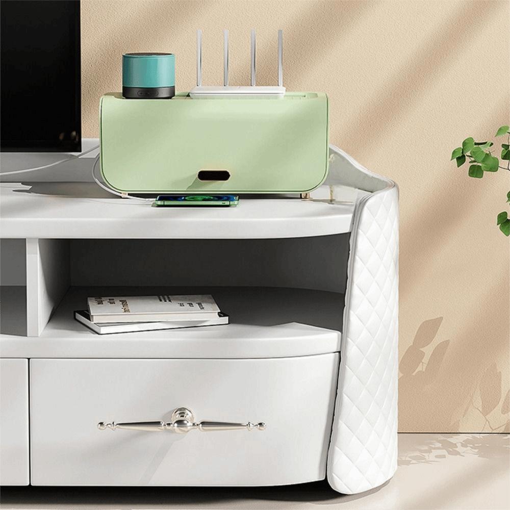 Desktop Waterproof Power Line Storage Case Cable Storage Box Router Board Bracket Wire Case