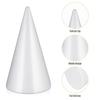 EXCEART Styrofoam Cone, 345mm X 195mm, White, for DIY Handmade Crafts, Colorable, Glueable, and Pinable, Perfect for Parents and Children, Daycare, Cl