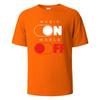 Music on World Off Graphic Printed Cotton Tshirt Breathable and Comfortable Summer Daily Round Neck Mens Wear