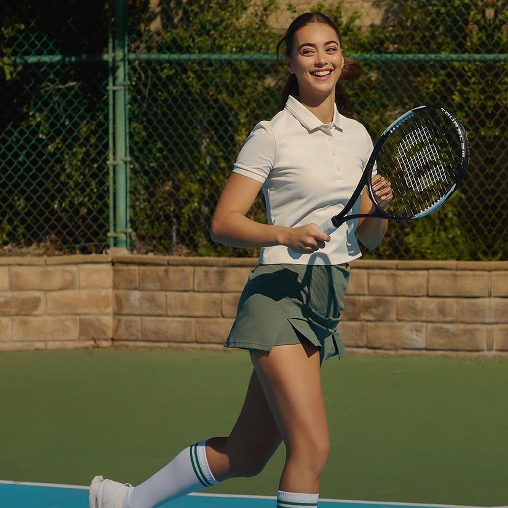 Schnelltrocknender Tennisrock mit hoher Taille – atmungsaktiv, hautfreundlich, schmale Passform für Yoga und Fitness