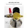 Stainless Steel Car A/C Pipe Cleaning Bottle with Pressure Relief Valve for Non-Dismantle Refrigeration System Repair