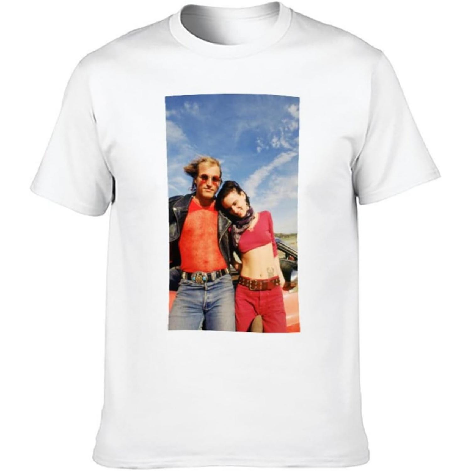 Natural Born Killers Film Movie 90S Quality Men Funny Tee Shirt Cotton Print Short-Sleeve XXXXXL белый