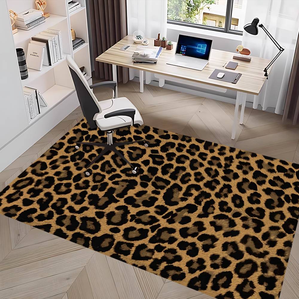 Leopardenmuster Fußmatte Nordischer Stil Schlafzimmer Wohnzimmer Fußmatte Haus Balkon Anti-Rutsch Alfombra