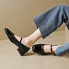 Primavara Noi Pantofi Femei Pantofi Retro Cu Varf Patrat Pantofi Plati din Piele Pantofi Femei Tocuri Femei Pantofi Plati Pantofi Mary Jane