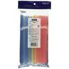 Yamato Bussan Multicolored Straws, 20cm FL, Bendable Colored Straws, Pack of 100