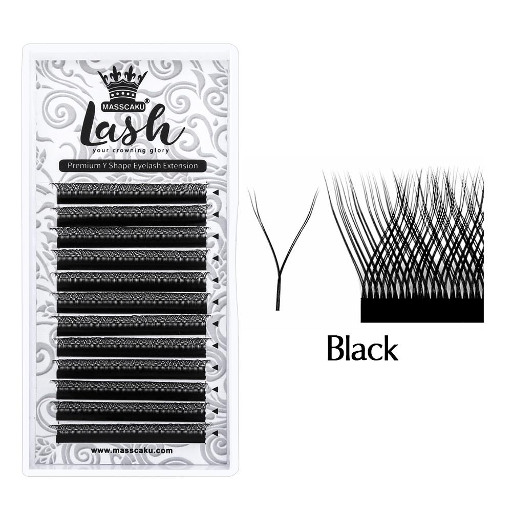 

YY Форма Наращивание ресниц Fast y тип Bloom ресницы кластер макияж ресниц лучшее качество женский макияж оптовик D&0.05mm&MIX