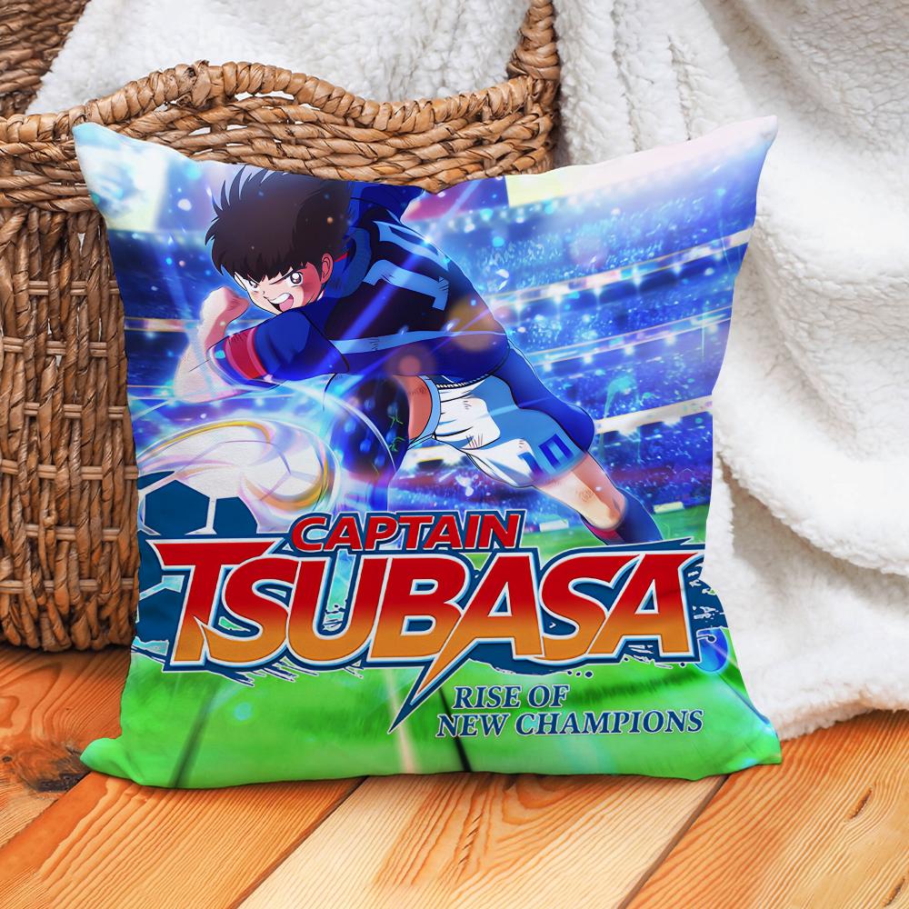 Anime Captain Tsubasa Pillow Case Home Decoration Cushion Cover Suitable For Office Sofa Bedroom Car