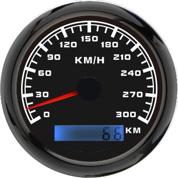 85mm GPS Speedometer 300KM/H Speed Meter With GPS Antenna Odometer For Mairne Boat Car Yacht 7 Colors Backlight Waterproof 9-32V