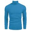Men's Turtleneck Sweater Autumn and Winter, Men's Sweater Long-sleeved Pullover, New Green.