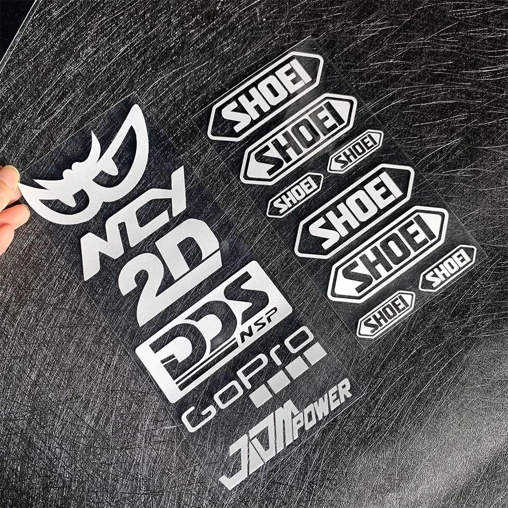 Laser Rainbow Reflective Shark Motorcycle Side Strip Bike Helmet Sticker Car Styling Vinyl Decal For YAMAHA Tmax HRC Ninja