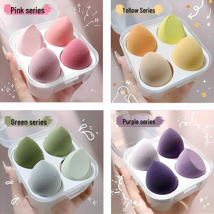 Non-Absorbing, Super Soft Makeup Sponge - Colorful Puff with Cut Surface for Liquid Foundation