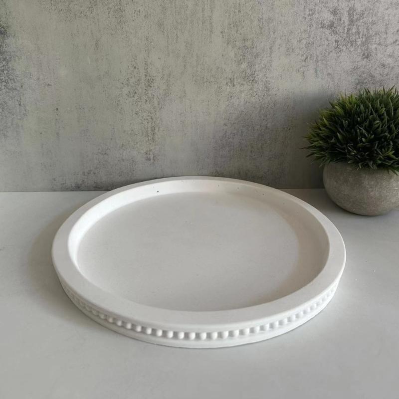 Tray Molds Silicone Mould Round Beads Tray Castings Moulds Resin Molds Handmade Storage Plate Molds for Craft Making