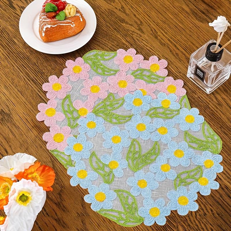 30cm*30cm Table Mat Placemats Ornament Insulation Pad Slip-resistant Meal Mat Rural Style Home Decorations