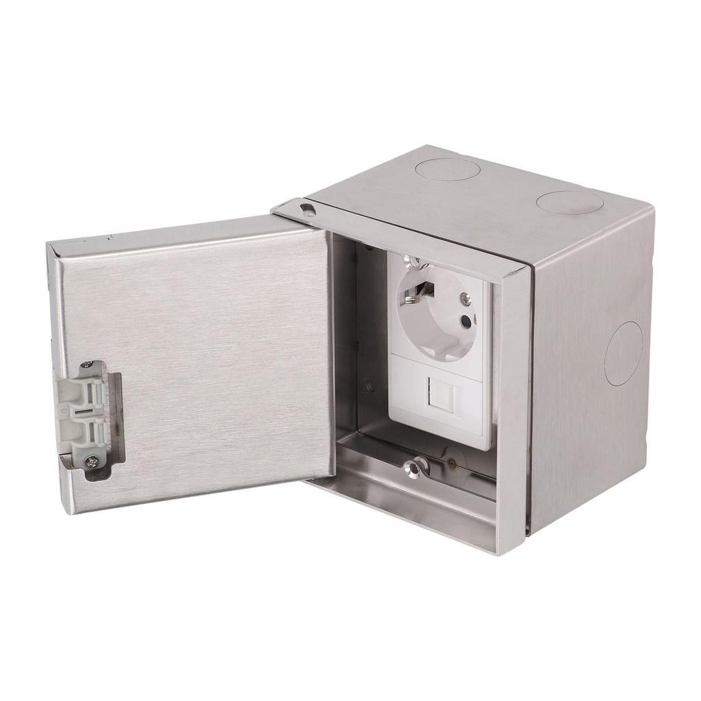 Floor Recessed Concealed Socket Space Saving Stainless Steel Concealed Outlet for Home