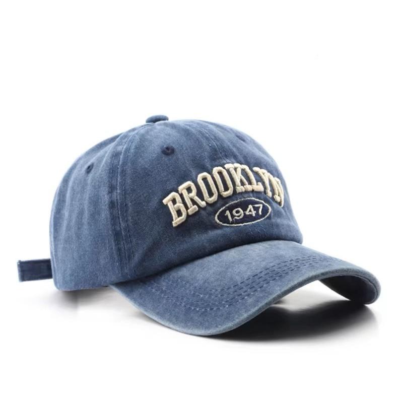 

New Retro Brooklyn Letter Embroidery Baseball Caps Spring Summer Men Women Cotton Adjustable Casual Hat Hip Hop Streetwear Hats 54-61CM