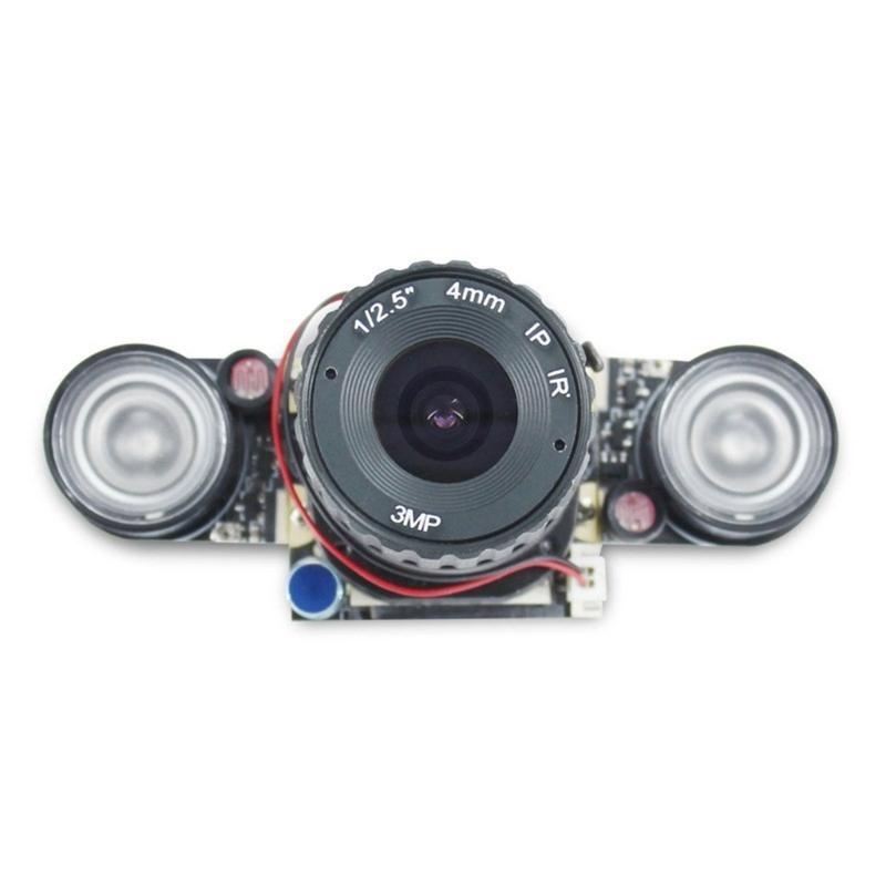 5MP Fisheye Camera Sensoring Automatic Day Night View Switching Features For RPi B 2/3 Compatible