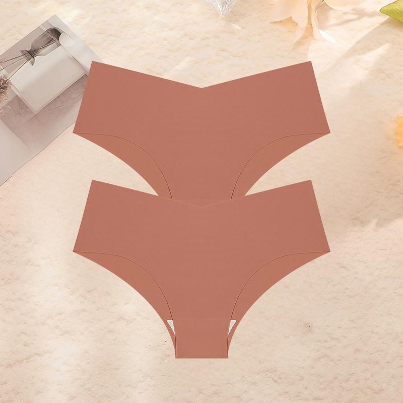 

2 шт./компл. Нижнее белье больших размеров, женские трусики, шелковые женские бесшовные трусы, трусы для девочек, дышащее сексуальное женское белье XL&2pcs