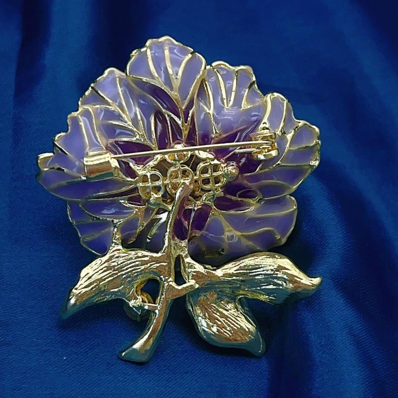 1Pcs Elegant Classical Style Flower Lapel Pin Exquisite Luxury Peony Flower Brooch For Suit Cheongsam Sophisticated Taste