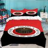 Genkelbigli Club Sports 3PCS Bedding set,Ideal for 1pc Duvet Cover And 2pcs Pillowcases Perfect for Fan gift,Ideal for Bedroom, Dormitory