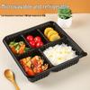 BAILOCK Disposable 5-Compartment Meal Prep Containers with Lids