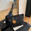 Large-capacity bag women's new casual shoulder bag high-end college student class commuting tote bag