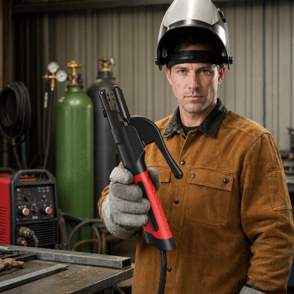 Copper Cable Welding Electrode Holder High Temperature Welding Accessories  Professional Welding