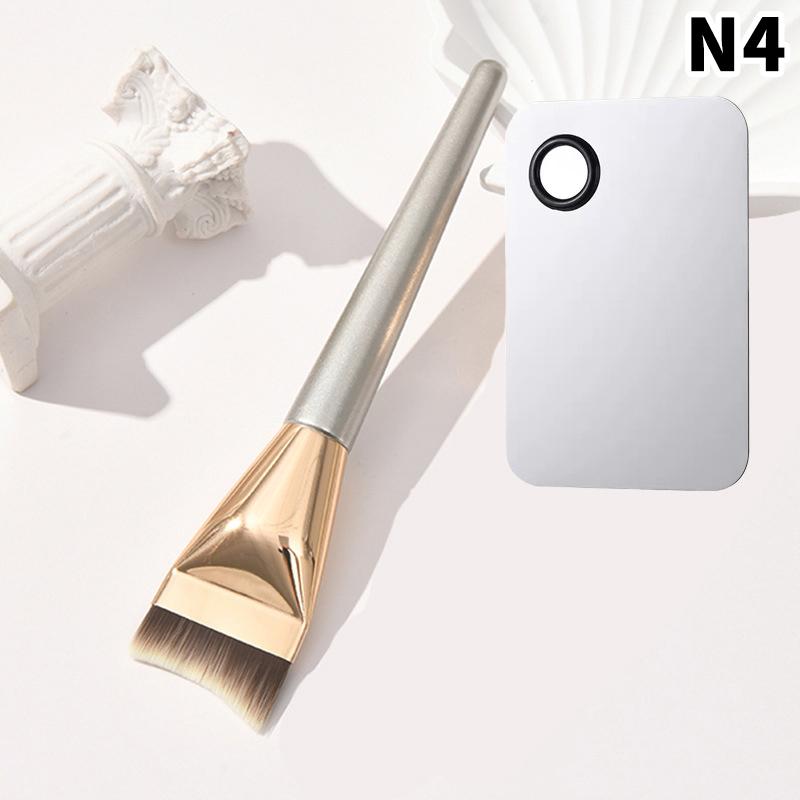Kątowy Pędzel do Podkładu Kosmetyczny Zestaw Palet do Makijażu Krem do Podkładu Narzędzie do Mieszania Nail Art Makijaż Kosmetyczny Zestawy Narzędzi do Makijażu
