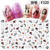 Self Adhesive Flower Unicorn Pattern Nail Art Decorations Stickers And Decals Acrylic Manicure Nails Supplies Tool HQ