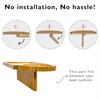 Wood 2 in 1 Couch Arm Tray Movable with Rotating Mug Holder Sofa Armrest Gap Tray Space Saving Sofa Armrest Storage Tray Drinks