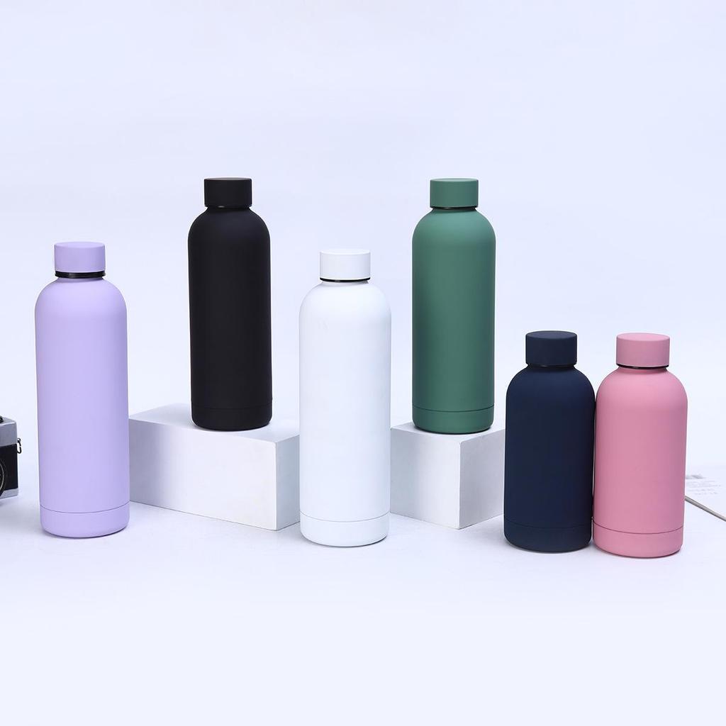 American Style 304 Stainless Steel Thermos Cup - Portable, Simple Sports Water Bottle for Outdoor Cycling