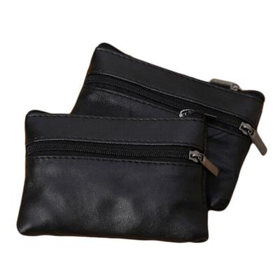 Morbido portachiavi unisex con cerniera Portafoglio in pelle PU Borsa portamonete regalo