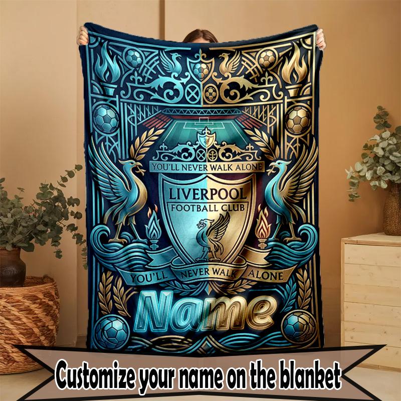 Custom Name Personalized LFC Print Blanket, Home Decor, Bedroom, Sofa, Camping, Couch, Gifts for Birthday Christmas