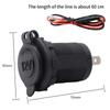 12-24V Zigarettenanzünder-Stecker Wasserdicht mit Kabel Auto Zigarettenanzünderbuchse für Auto LKW Motorrad Boot