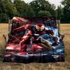 Iron In Action Blanket Flannel Throw for Sofa, Indoor, Camping, Living Room, Office, Chair, And Bed Soft Birthday Gift