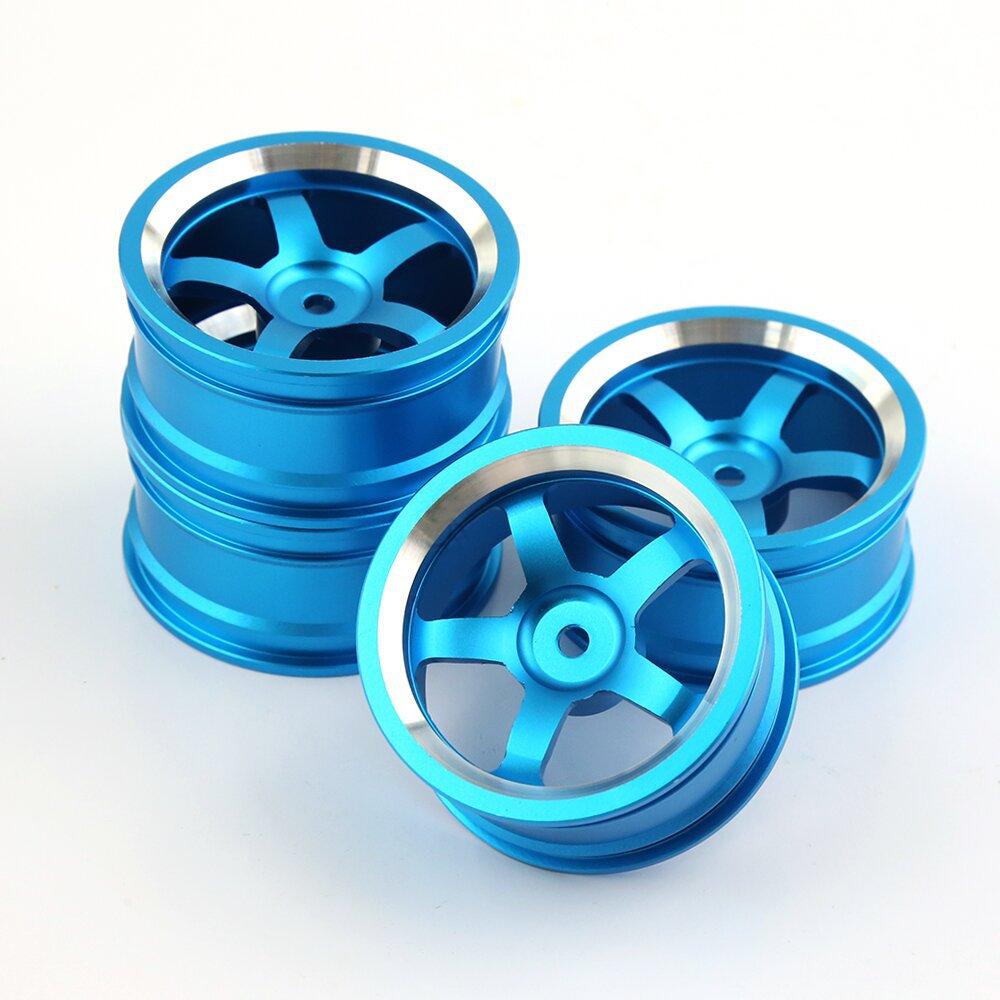 1/10 RC On-road Drift Car Alloy Wheels Hubs Metal Wheel Rims for 1:10 RC Car HSP 94122 94123 Tamiya TT02 HPI Kyosho Sakura CS D4