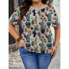 Streetwear Punk Style Graphic Tee Women - Comfortable Breathable Casual Round Neck Short Sleeve Top