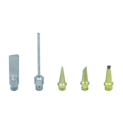 5 Pieces Gas Soldering Iron Tips Set for HS-1115K Welding Tool Welding Tips Long Lasting Nozzles Metal Material