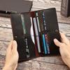 Vintage Original Leather Men Long Wallet Cow Leather Card Holder  Casual Purse with Zipper Coin Pocket Male Brown Wallet  Purse