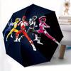 1pc Power Rangers Design Automatic Open/Close Umbrella - Compact Travel Umbrella, Perfect Gift for Friends -Intricate Design Umbrella Yy250811107