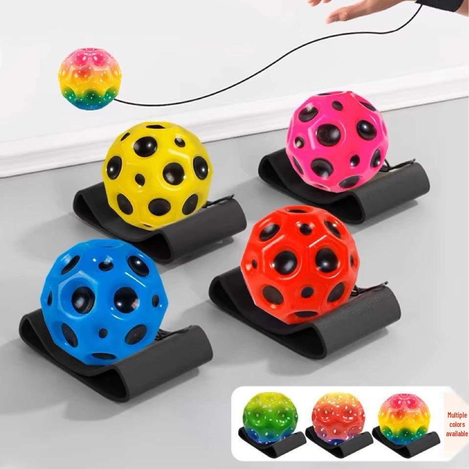 Moonstone Rebound Wrist Ball - Elastic PU Band for Outdoor Sports and Stress Relief