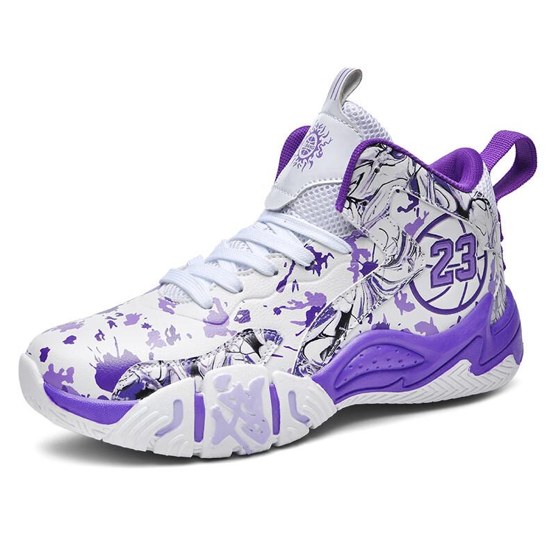 High-top basketball shoes men's autumn new cushioning teen primary and secondary school students combat boots men's sports shoes casual sports shoes