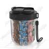 Pill Organizer 7 Grids Large Cup Bottle Organizer Supplement Pill Dispenser for Holding 7 Various Vitamins Travel Pill Case Box