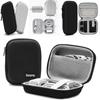 Data Cable Storage Bags Multifunctional Portable Artificial Leather Earphone Charger Case Small Bags Data Cable U Disk Organizer