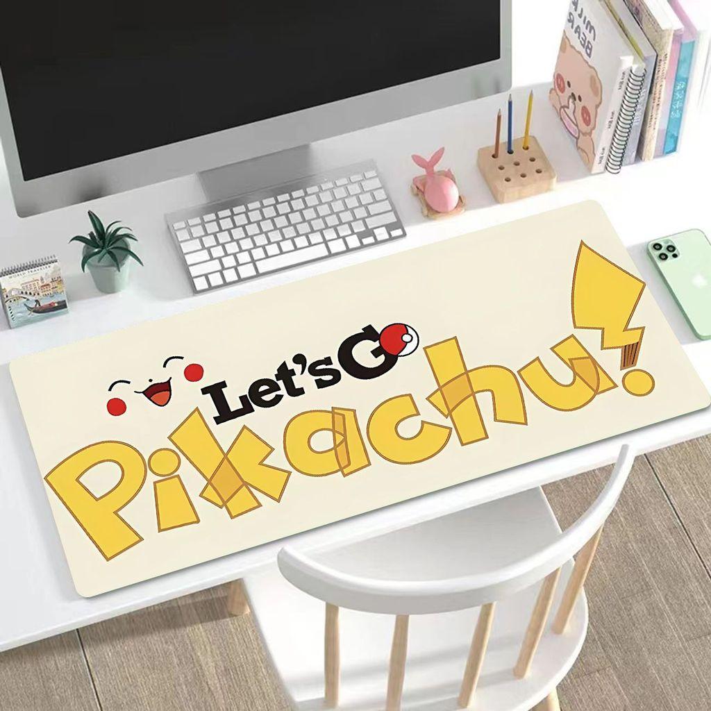 Pikachu Cute Mouse Pad HD Printing Large Seaming Waterproof Mouse Pad Antislip Gaming Mouse Pad